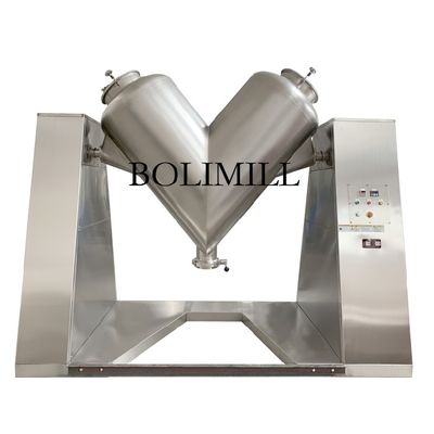 주문 Small 180L Capacity Dry Powder Mixing V Type Mixer Machine with 1.5 kW Power and 1 Year Warranty online manufacture