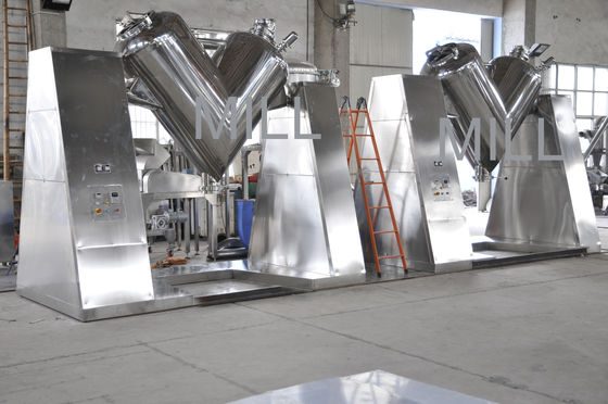주문 높은 정밀도 V 분말 믹서 음식 분말 회전하는 V 믹서 기계 약 가공 online manufacture