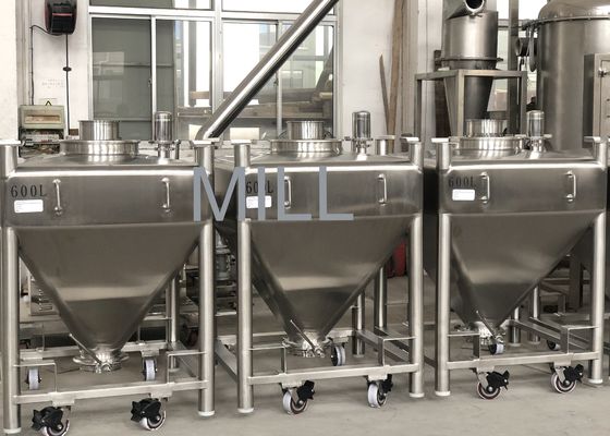 주문 IBC 진공 분말 궤 믹서 스테인리스를 위한 움직일 수 있는 분말 궤 진공 컨베이어 online manufacture