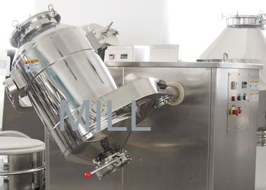 Chemical Industrial 3d Lab Dry Powder Mixer , Powder Blender Mixer Stainless Steel